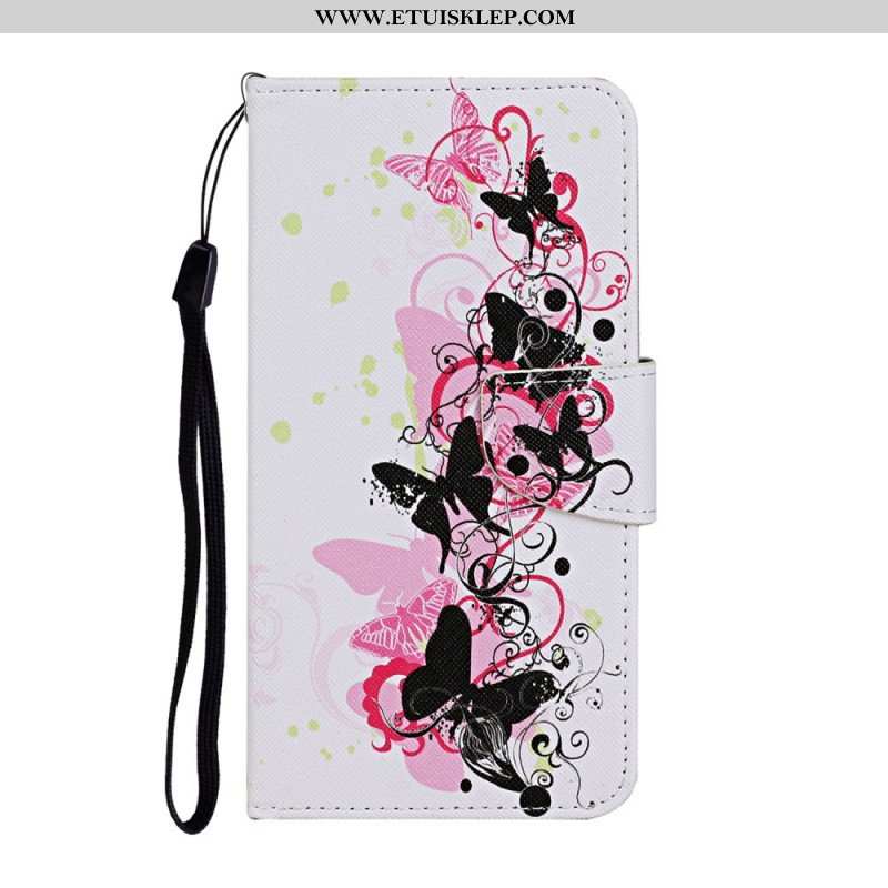 Etui Folio do Samsung Galaxy S22 Plus 5G Motyle I Smycz